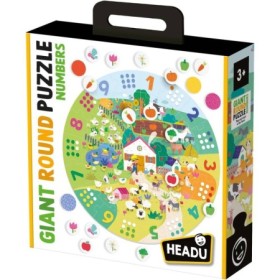 Puzzle Mare Educativ Rotund cu Numere